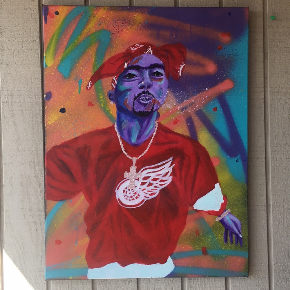 Original 2pac painting